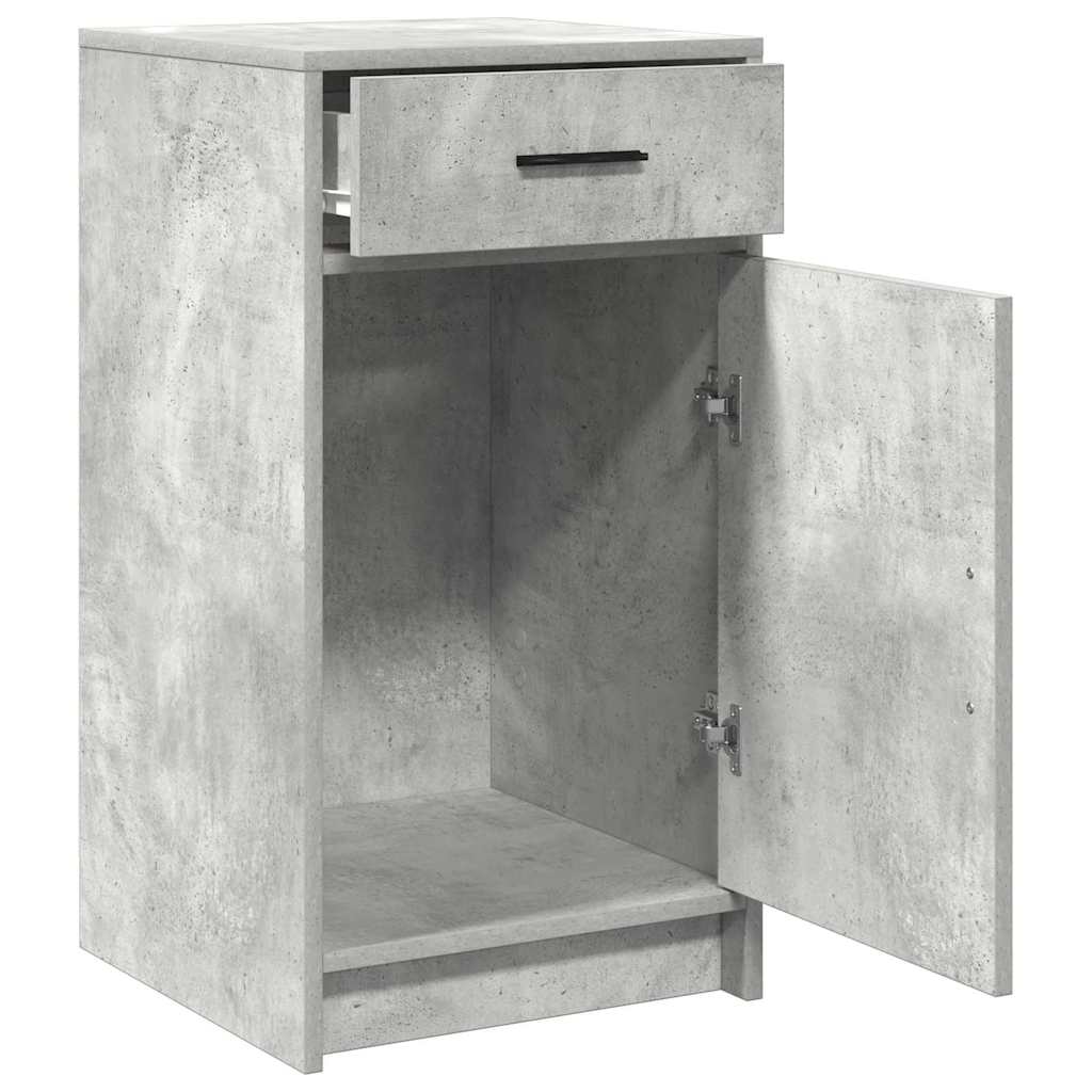 Credenza Grigio cemento 40 x 40.5 x 75 cm Legno multistrato