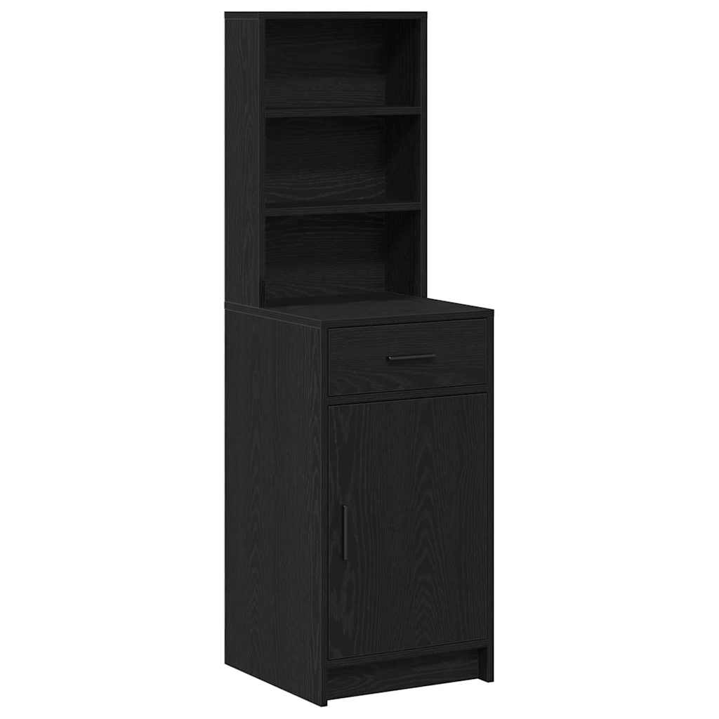 Credenza Rovere Nero 40 x 40,5 x 135 cm Legno multistrato