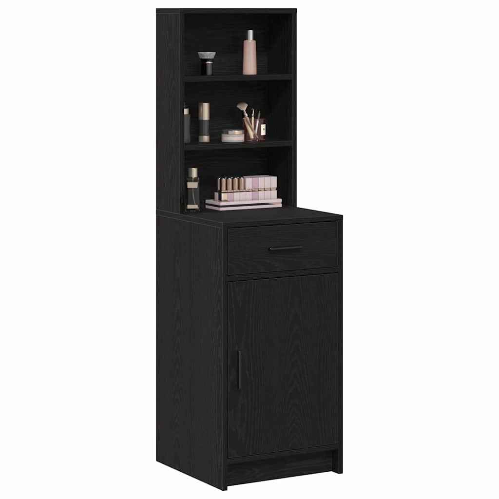 Credenza Rovere Nero 40 x 40,5 x 135 cm Legno multistrato
