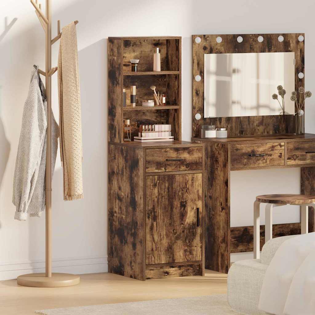 Credenza Rovere fumÃ© 40 x 40,5 x 135 cm Legno multistrato