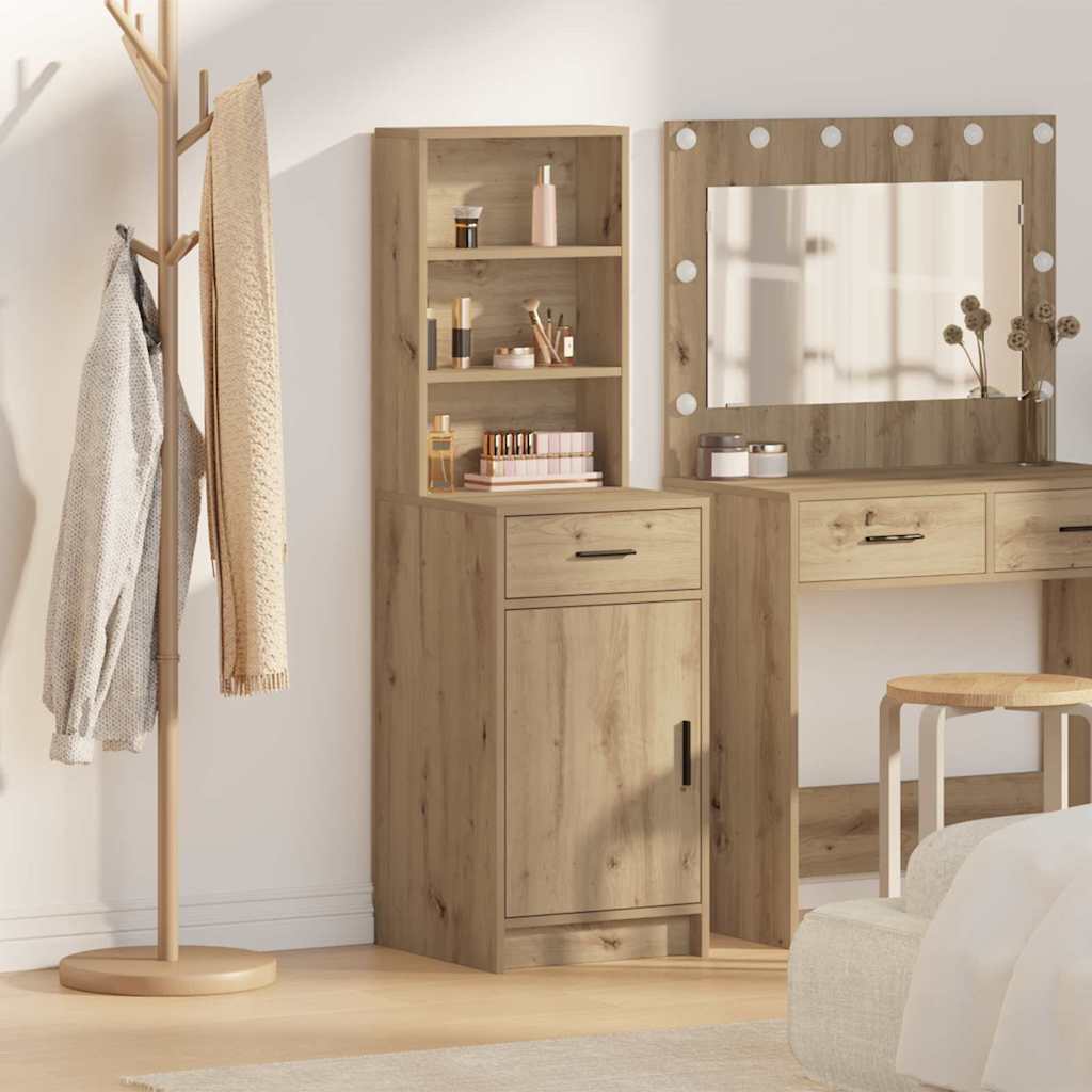 Credenza con cassetto Rovere artigianale 40 x 40,5 x 135 cm