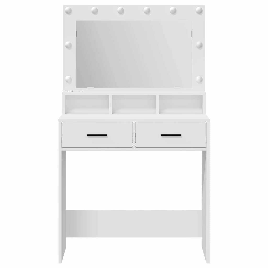 Tavolo da Trucco Bianco 79 x 41 x 135 cm Legno multistrato