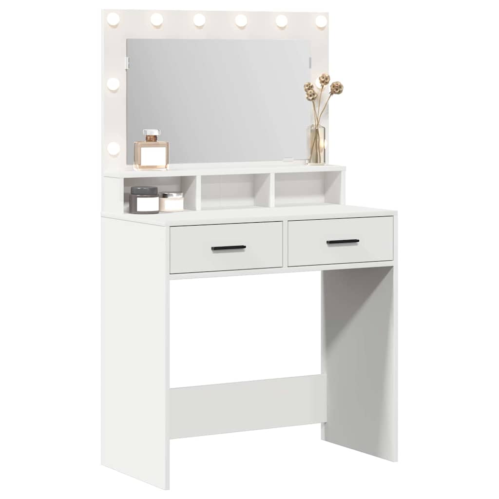 Tavolo da Trucco Bianco 79 x 41 x 135 cm Legno multistrato