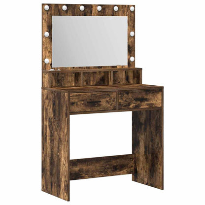 Tavolo da Trucco Rovere fumÃ© 79 x 41 x 135 cm Legno multistrato