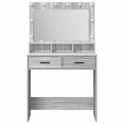 Tavolo da Trucco con cassetto Grigio Sonoma 79 x 41 x 135 cm