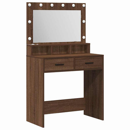 Tavolo da Trucco con cassetto Rovere Marrone 79 x 41 x 135 cm