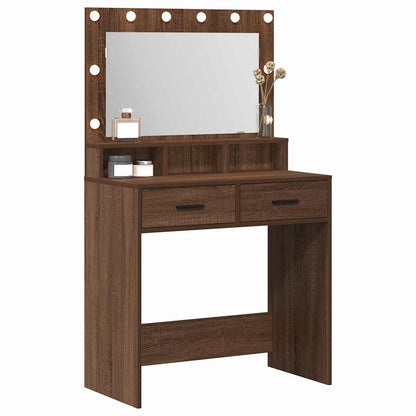 Tavolo da Trucco con cassetto Rovere Marrone 79 x 41 x 135 cm