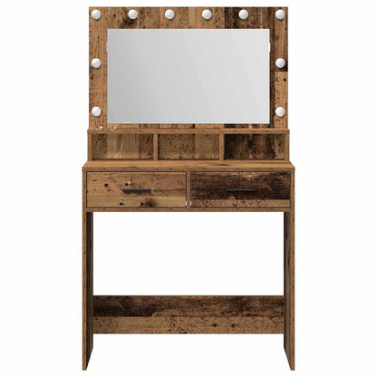 Tavolo da Trucco con cassetto Legno vecchio 79 x 41 x 135 cm