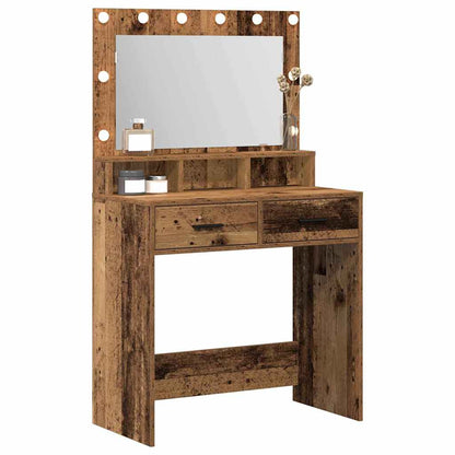Tavolo da Trucco con cassetto Legno vecchio 79 x 41 x 135 cm