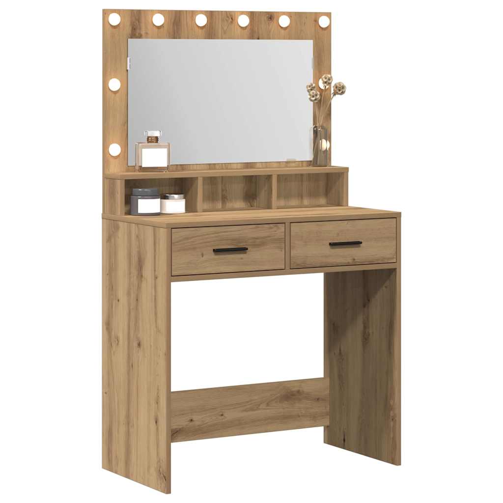 Tavolo da Trucco Rovere artigianale 79 x 41 x 135 cm
