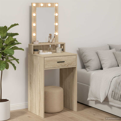Tavolo da Trucco con cassetto Rovere Sonoma 50 x 41 x 135 cm
