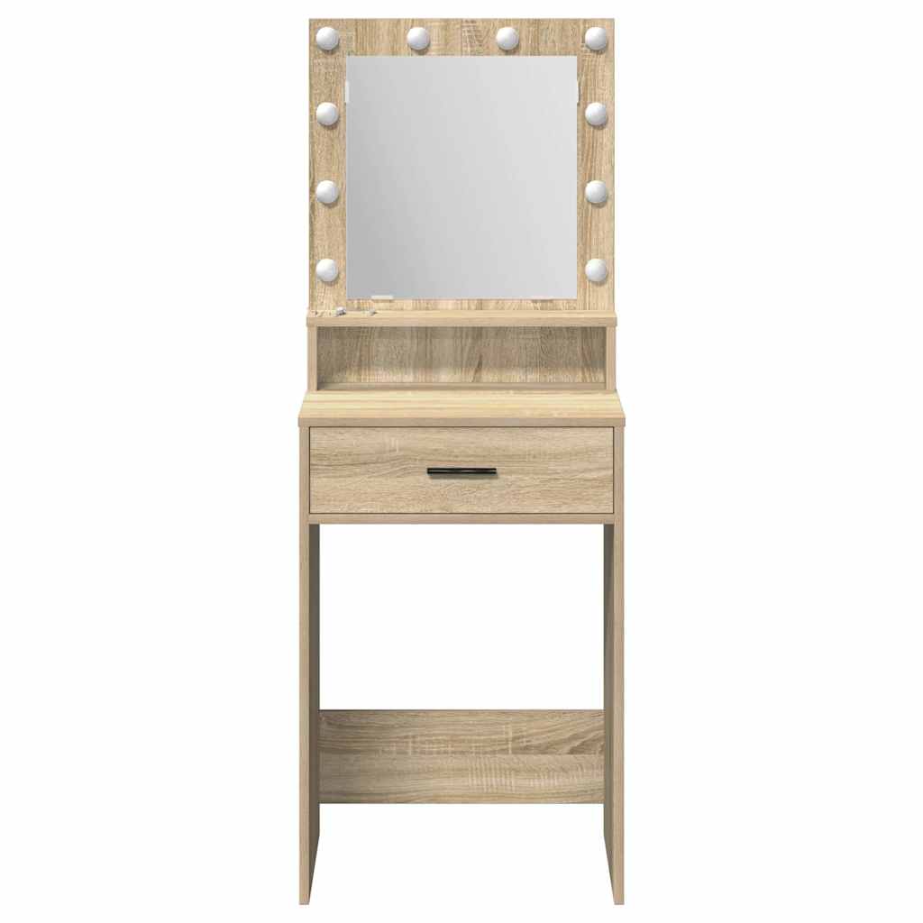 Tavolo da Trucco con cassetto Rovere Sonoma 50 x 41 x 135 cm