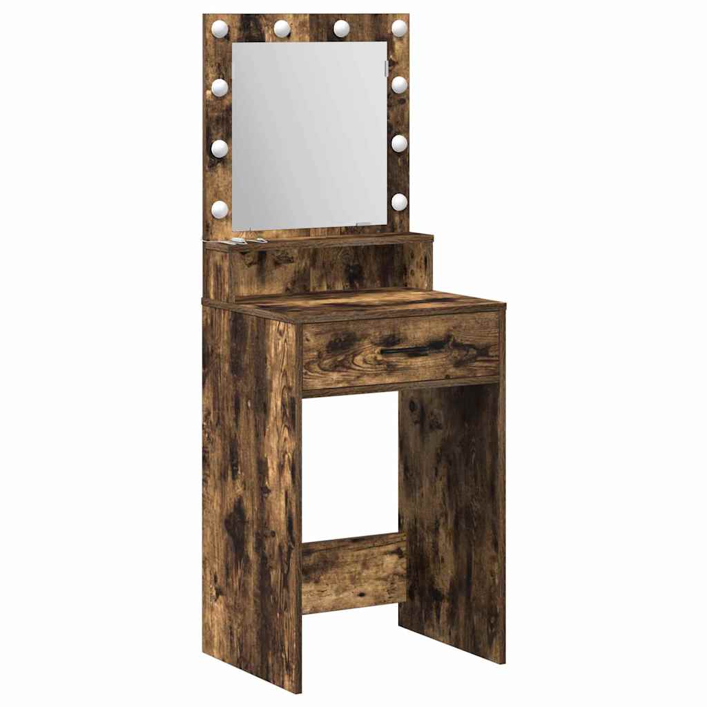 Tavolo da Trucco Rovere fumÃ© 50 x 41 x 135 cm Legno multistrato