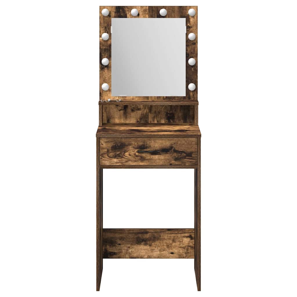 Tavolo da Trucco Rovere fumÃ© 50 x 41 x 135 cm Legno multistrato