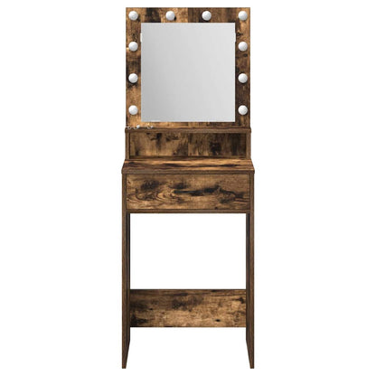 Tavolo da Trucco Rovere fumÃ© 50 x 41 x 135 cm Legno multistrato