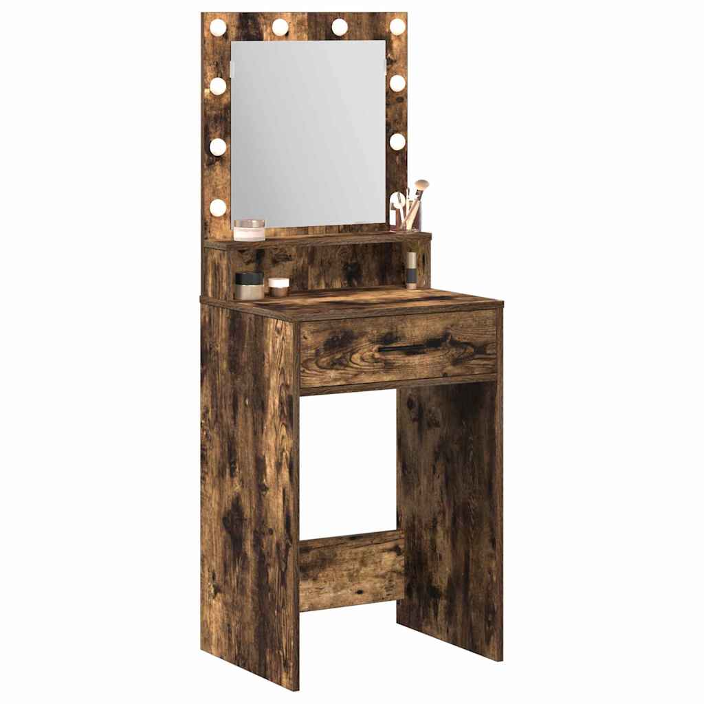 Tavolo da Trucco Rovere fumÃ© 50 x 41 x 135 cm Legno multistrato