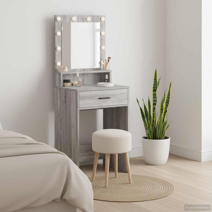 Tavolo da Trucco con cassetto Grigio Sonoma 50 x 41 x 135 cm
