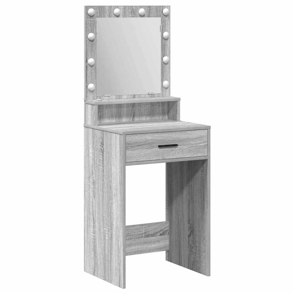 Tavolo da Trucco con cassetto Grigio Sonoma 50 x 41 x 135 cm