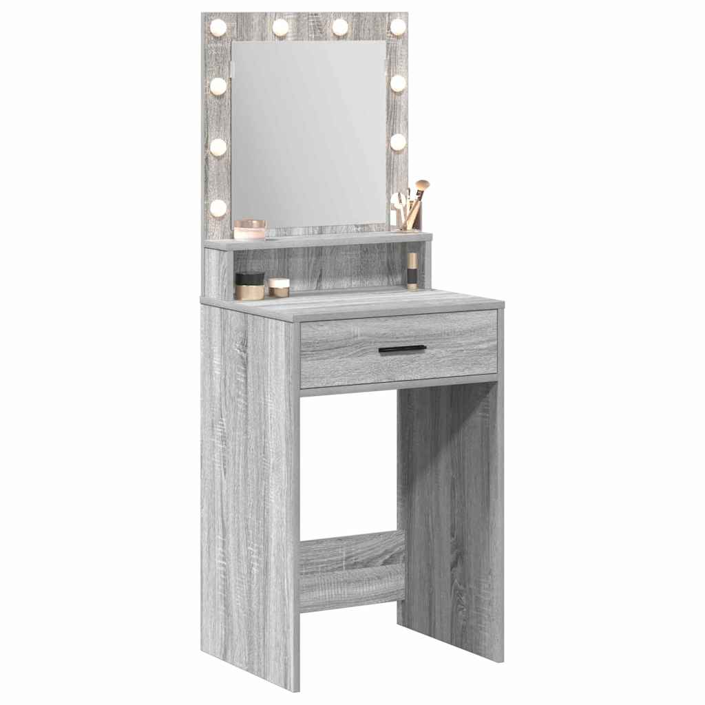 Tavolo da Trucco con cassetto Grigio Sonoma 50 x 41 x 135 cm