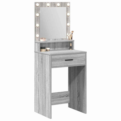 Tavolo da Trucco con cassetto Grigio Sonoma 50 x 41 x 135 cm