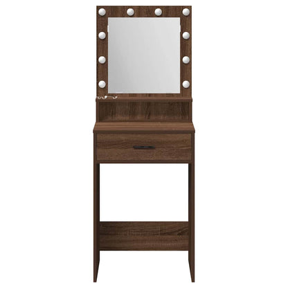 Tavolo da Trucco con cassetto Rovere Marrone 50 x 41 x 135 cm