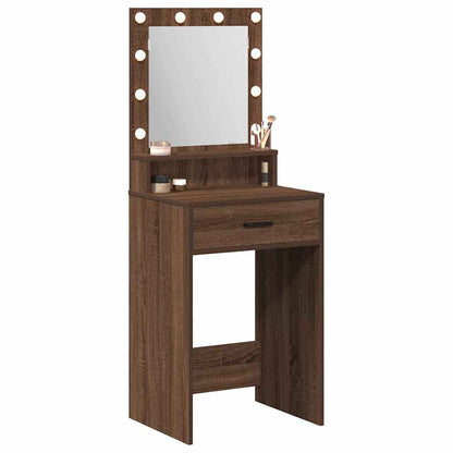 Tavolo da Trucco con cassetto Rovere Marrone 50 x 41 x 135 cm