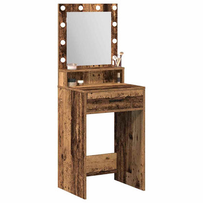 Tavolo da Trucco con cassetto Legno vecchio 50 x 41 x 135 cm