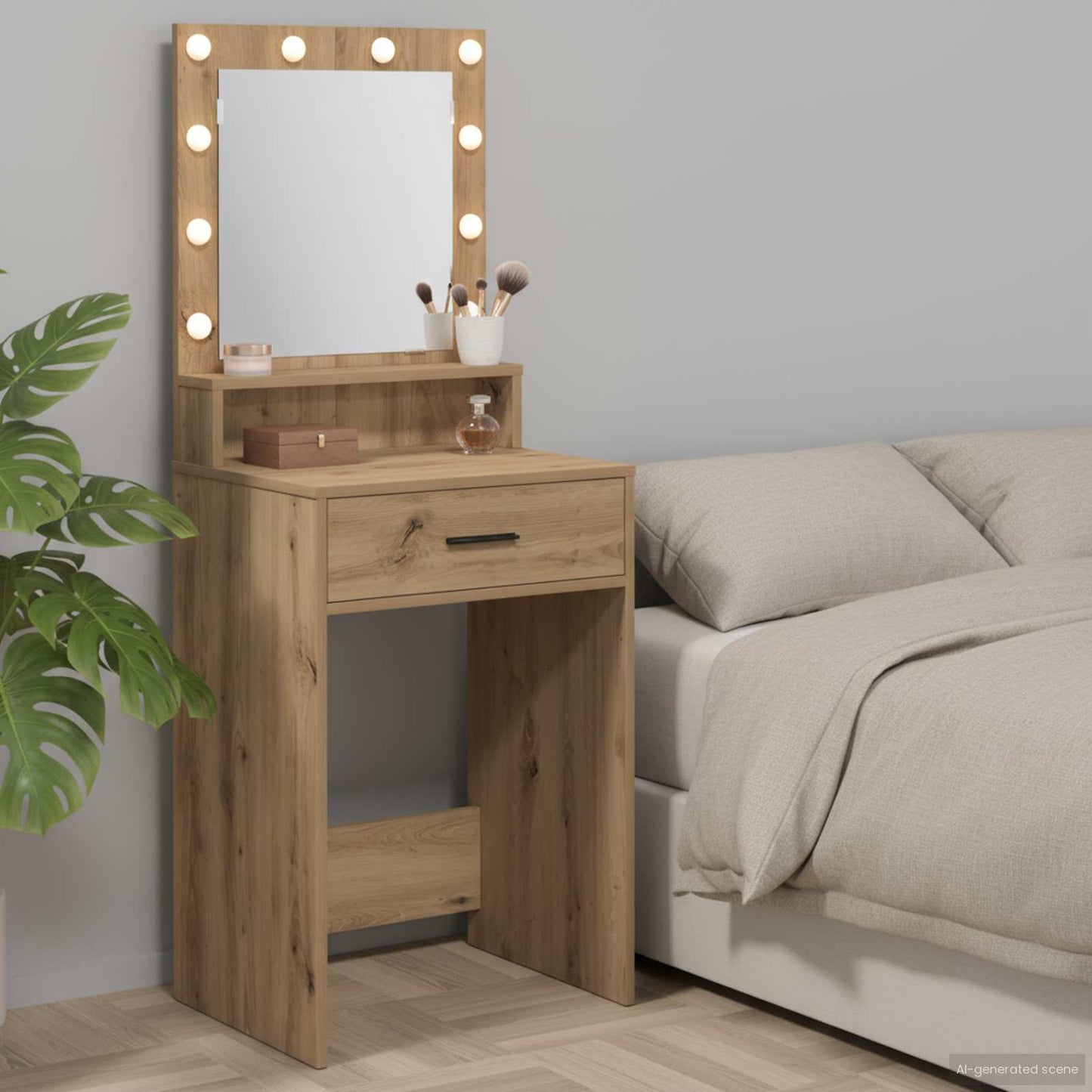 Tavolo da Trucco Rovere artigianale 50 x 41 x 135 cm