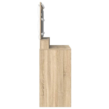 Tavolo da Trucco con specchio Rovere Sonoma 100 x 41 x 135 cm