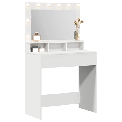 Tavolo da Trucco Bianco 75,5 x 41 x 135 cm Legno multistrato