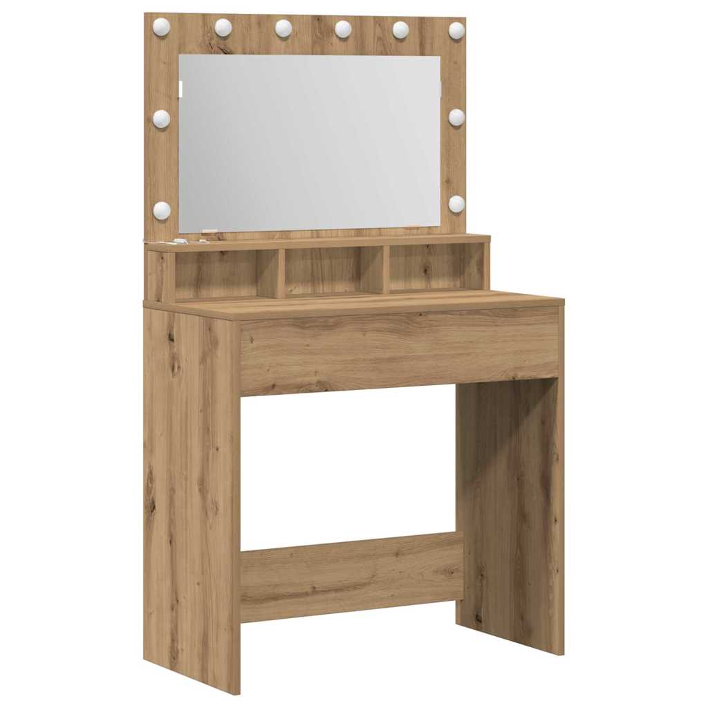 Tavolo da Trucco Rovere artigianale 75,5 x 41 x 135 cm