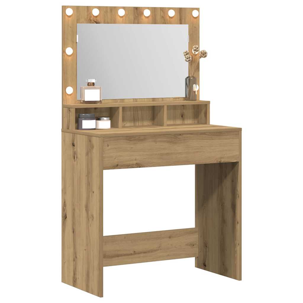 Tavolo da Trucco Rovere artigianale 75,5 x 41 x 135 cm