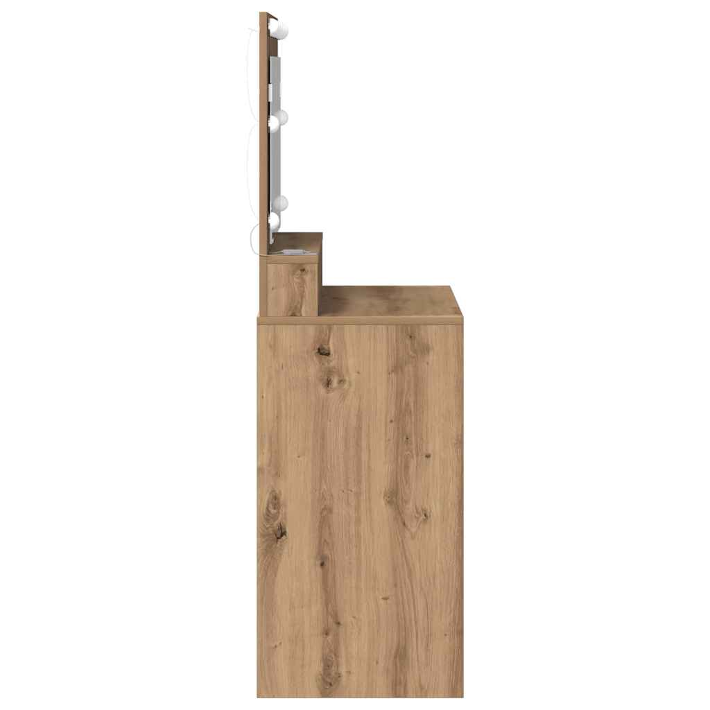 Tavolo da Trucco Rovere artigianale 75,5 x 41 x 135 cm