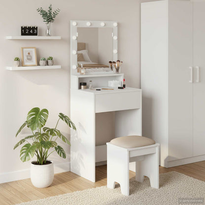 Tavolo da Trucco Bianco 50 x 41 x 135 cm Legno multistrato