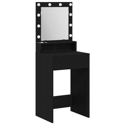 Tavolo da Trucco Rovere Nero 50 x 41 x 135 cm Legno multistrato