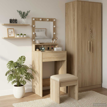 Tavolo da Trucco con lo scaffale Rovere Sonoma 50 x 41 x 135 cm