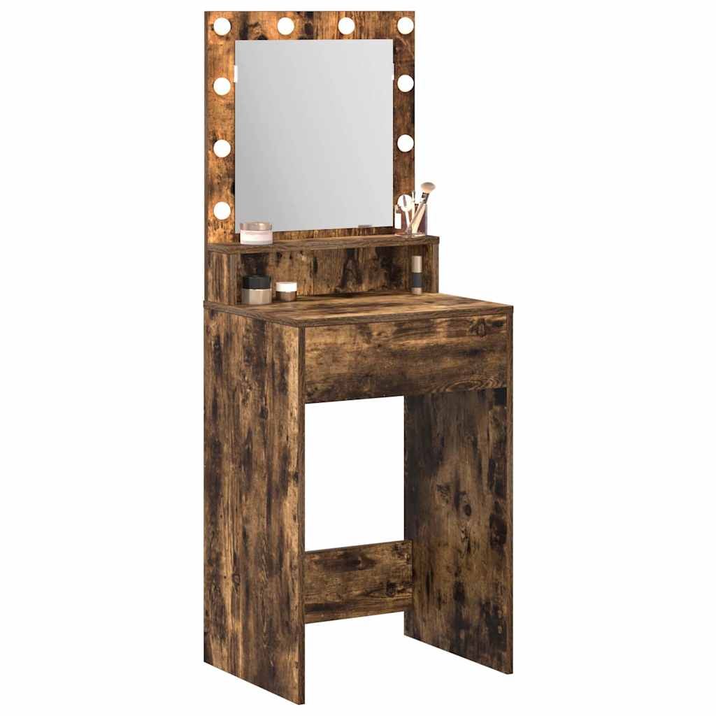 Tavolo da Trucco Rovere fumÃ© 50 x 41 x 135 cm Legno multistrato