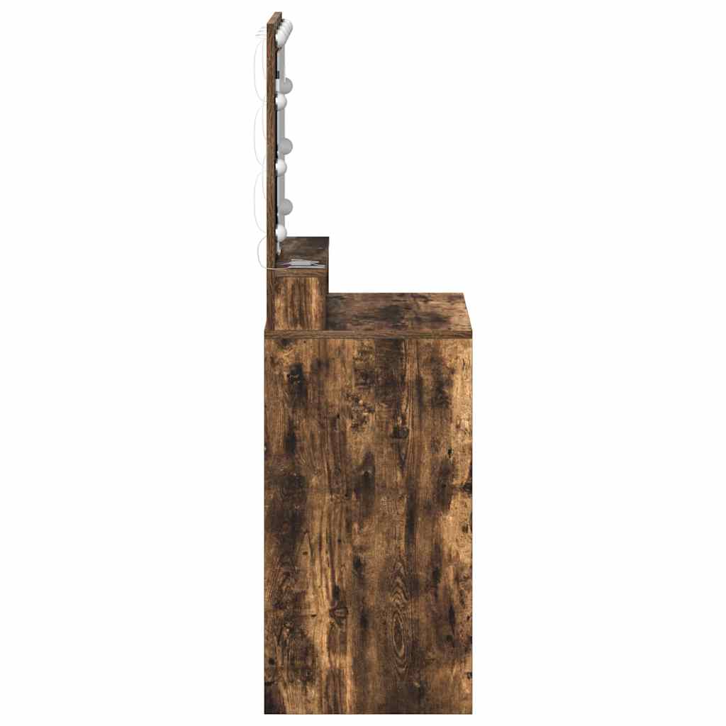 Tavolo da Trucco Rovere fumÃ© 50 x 41 x 135 cm Legno multistrato