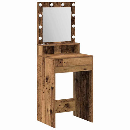 Tavolo da Trucco con lo scaffale Legno vecchio 50 x 41 x 135 cm