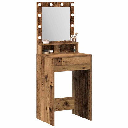 Tavolo da Trucco con lo scaffale Legno vecchio 50 x 41 x 135 cm