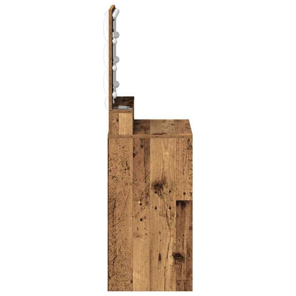 Tavolo da Trucco con lo scaffale Legno vecchio 50 x 41 x 135 cm
