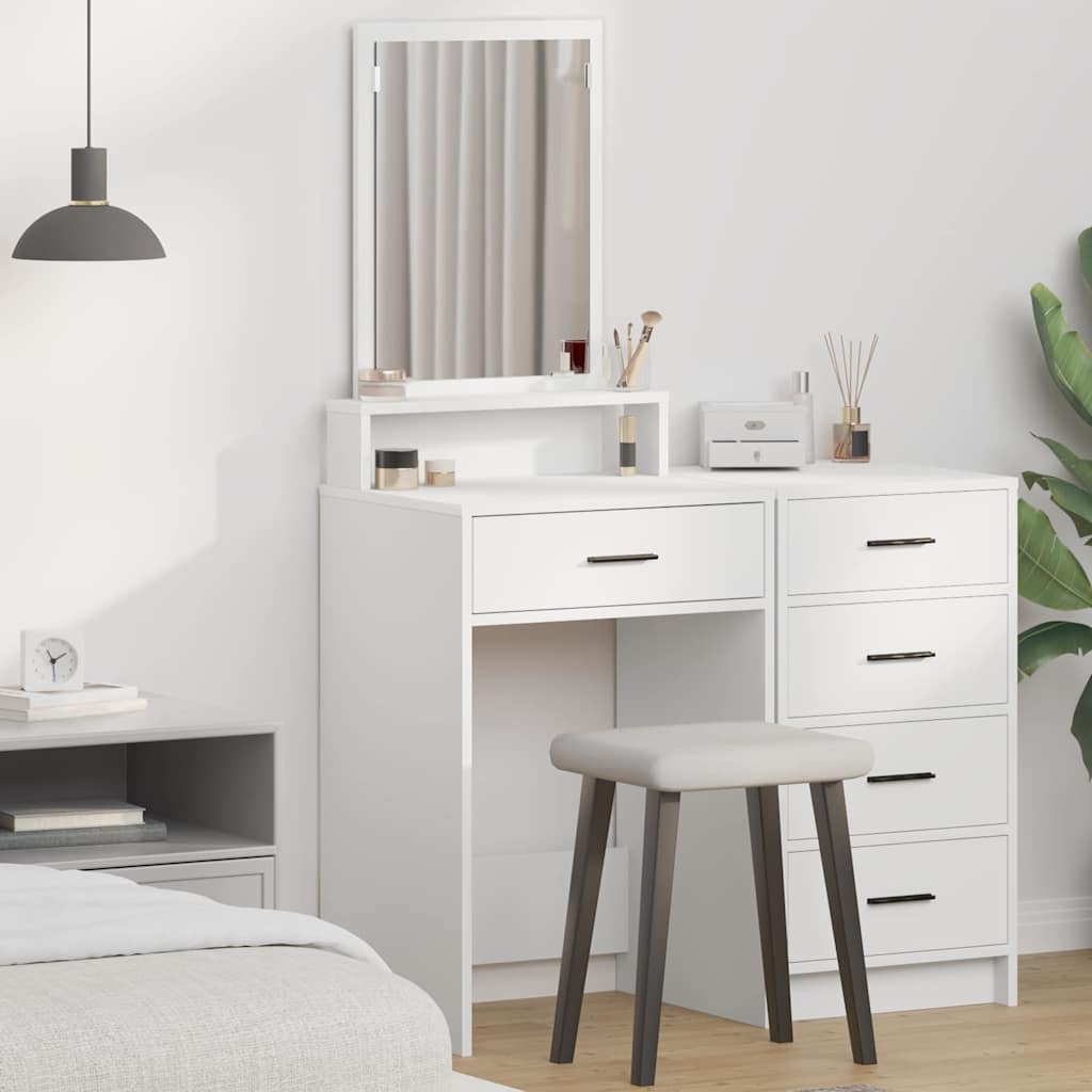 Tavolo da Trucco Bianco 50 x 41 x 140 cm Legno multistrato