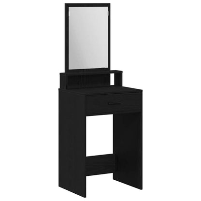 Tavolo da Trucco Rovere Nero 50 x 41 x 140 cm Legno multistrato