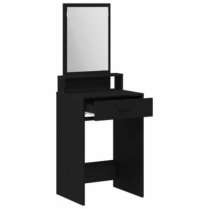 Tavolo da Trucco Rovere Nero 50 x 41 x 140 cm Legno multistrato