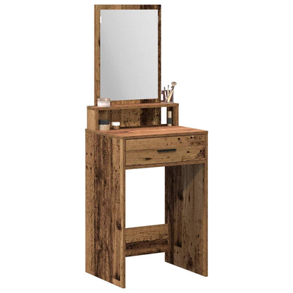 Tavolo da Trucco con cassetto Legno vecchio 50 x 41 x 140 cm