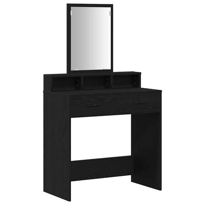 Tavolo da Trucco Rovere Nero 79 x 41 x 140 cm Legno multistrato