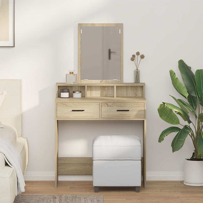 Tavolo da Trucco con cassetto Rovere Sonoma 79 x 41 x 140 cm