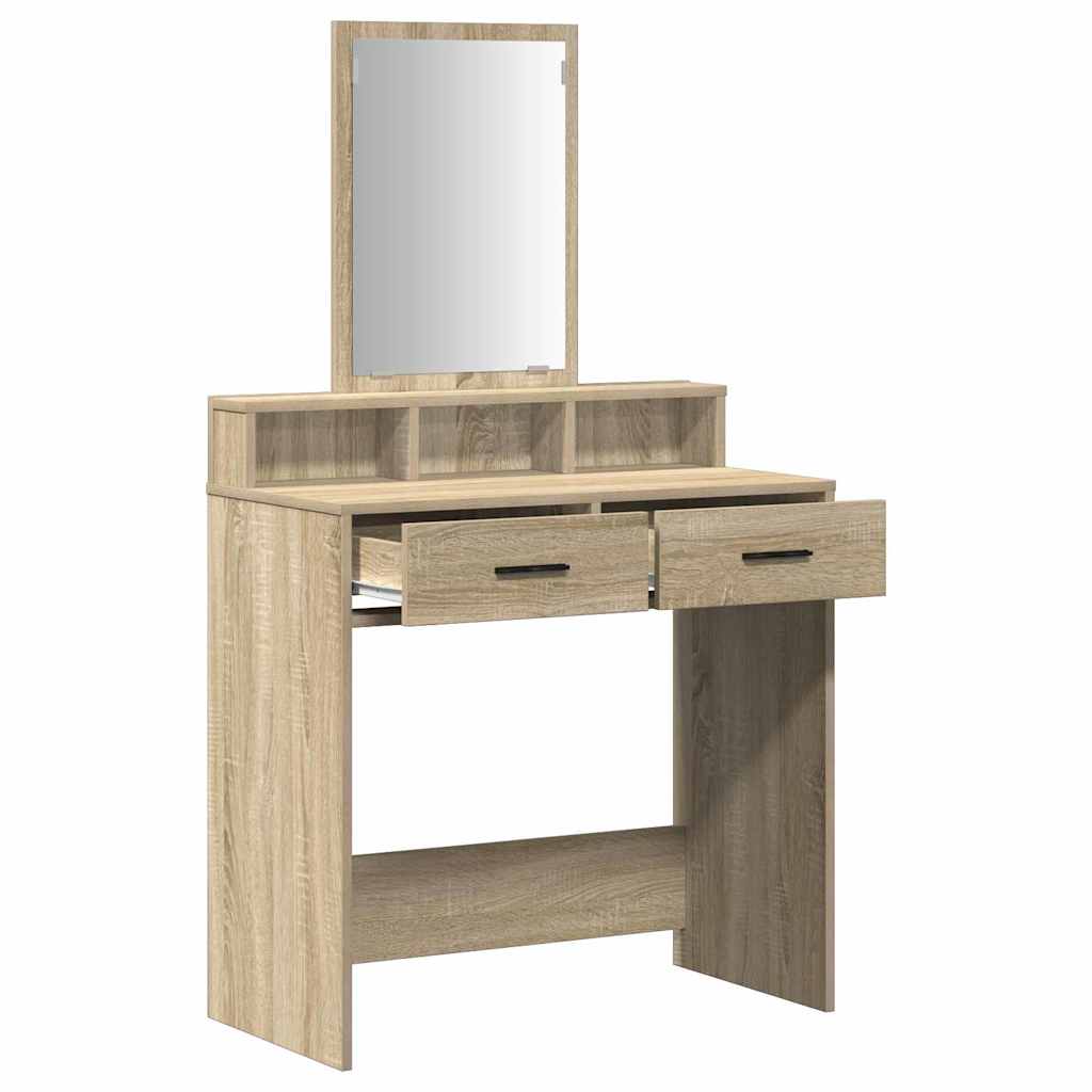 Tavolo da Trucco con cassetto Rovere Sonoma 79 x 41 x 140 cm