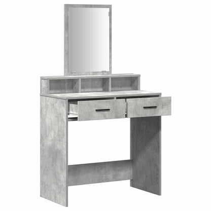 Tavolo da Trucco con cassetto Grigio cemento 79 x 41 x 140 cm