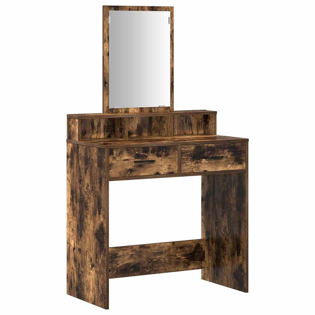 Tavolo da Trucco Rovere fumÃ© 79 x 41 x 140 cm Legno multistrato